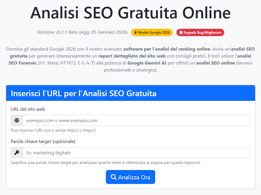 Immagine principale HOME PAGE di SEO RADAR ITALIA